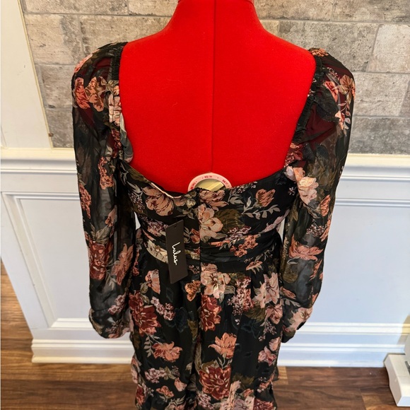 Lulu’s Floral Long Sleeve Dress NWT - Picture 2 of 4